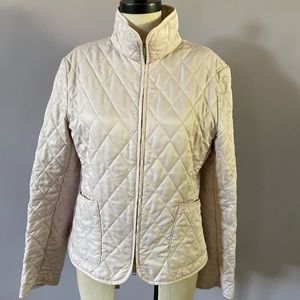 Burberry Cream Quilted Jacket